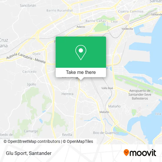 Glu Sport map