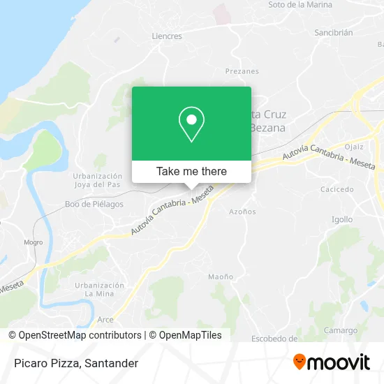Picaro Pizza map