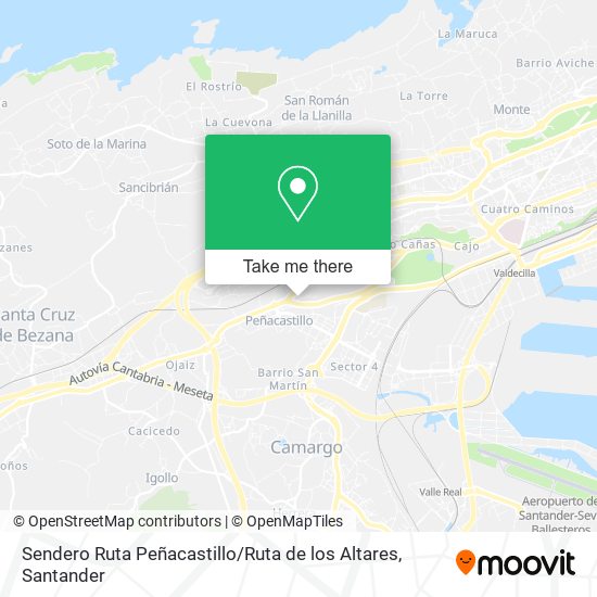Sendero Ruta Peñacastillo / Ruta de los Altares map