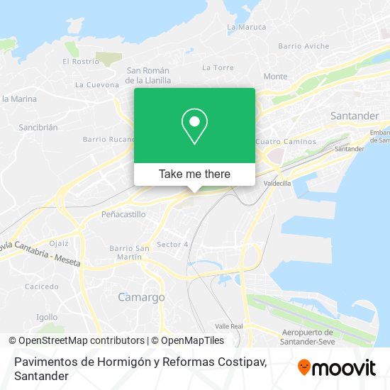 Pavimentos de Hormigón y Reformas Costipav map
