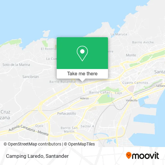 Camping Laredo map