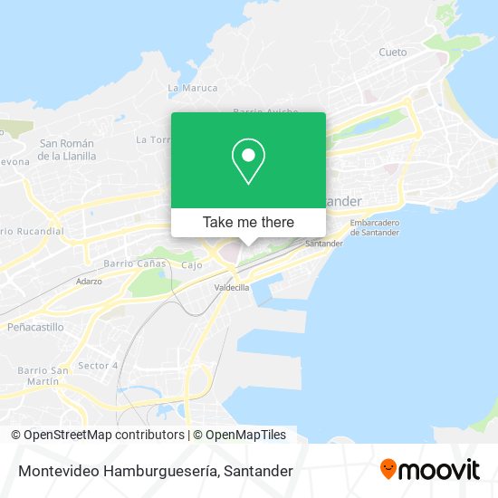 mapa Montevideo Hamburguesería