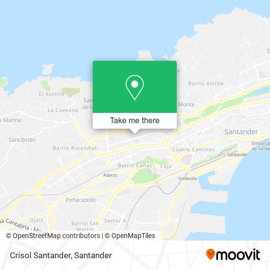 Crisol Santander map