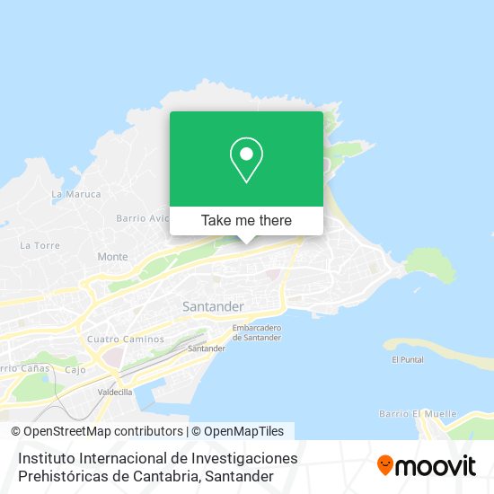 Instituto Internacional de Investigaciones Prehistóricas de Cantabria map