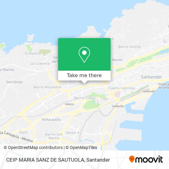 mapa CEIP MARIA SANZ DE SAUTUOLA