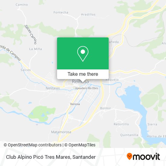 Club Alpino Picó Tres Mares map