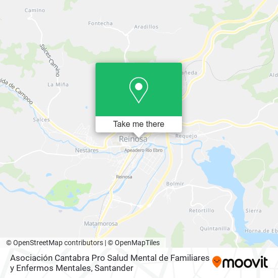 Asociación Cantabra Pro Salud Mental de Familiares y Enfermos Mentales map