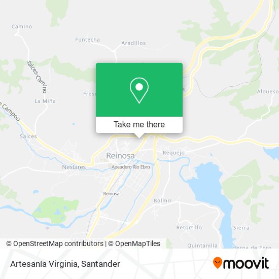 Artesanía Virginia map