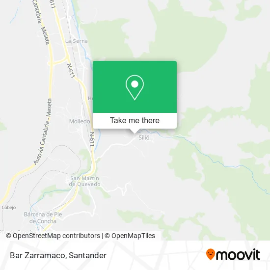 Bar Zarramaco map