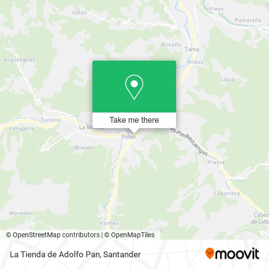 La Tienda de Adolfo Pan map