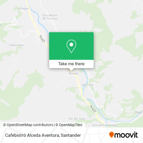 Cafébistró Alceda Aventura map