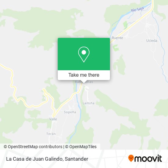 La Casa de Juan Galindo map