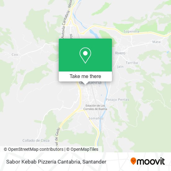 Sabor Kebab Pizzería Cantabria map