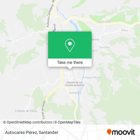 Autocares Pérez map