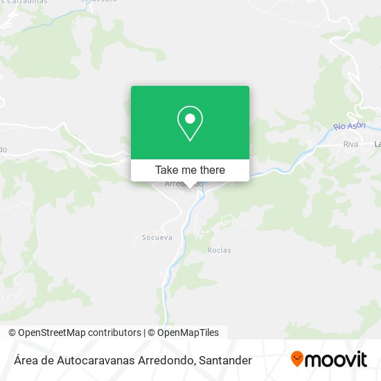 Área de Autocaravanas Arredondo map