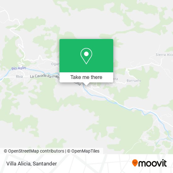 Villa Alicia map