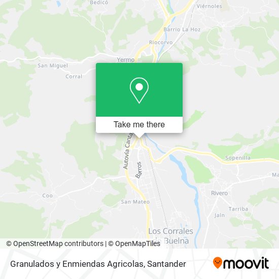Granulados y Enmiendas Agricolas map