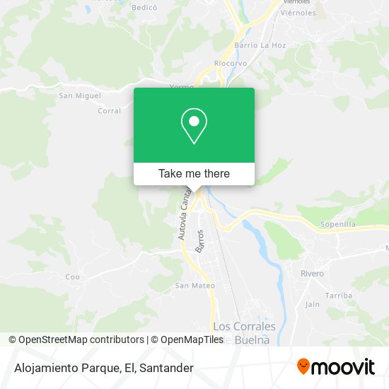 Alojamiento Parque, El map