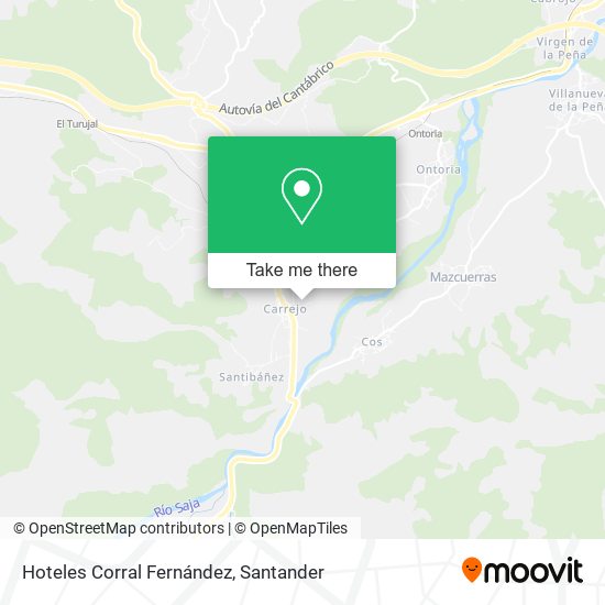 Hoteles Corral Fernández map
