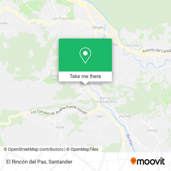 El Rincón del Pas map