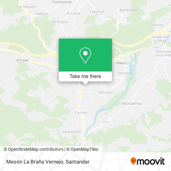 Mesón La Braña Vernejo map