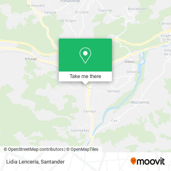 Lidia Lencería map