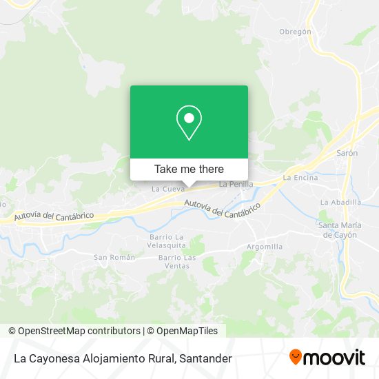 La Cayonesa Alojamiento Rural map