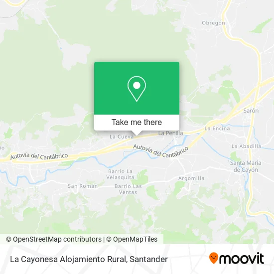 La Cayonesa Alojamiento Rural map