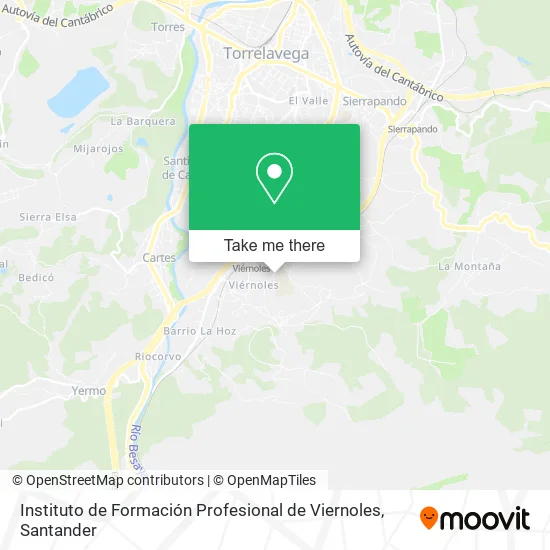 Instituto de Formación Profesional de Viernoles map
