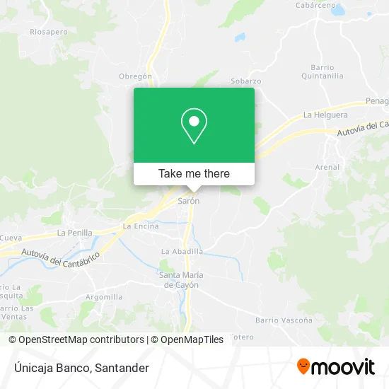 Únicaja Banco map