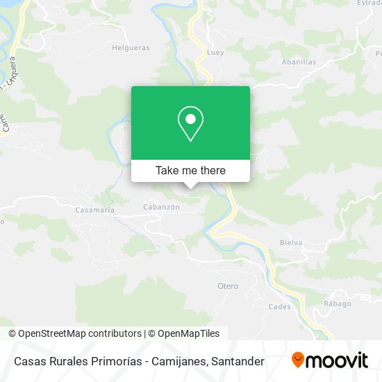 Casas Rurales Primorías - Camijanes map