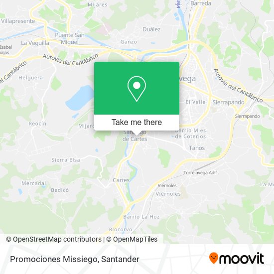 Promociones Missiego map