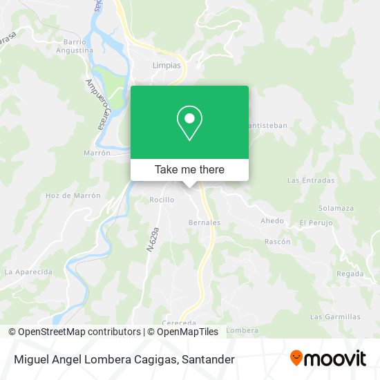 Miguel Angel Lombera Cagigas map