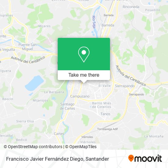 Francisco Javier Fernández Diego map