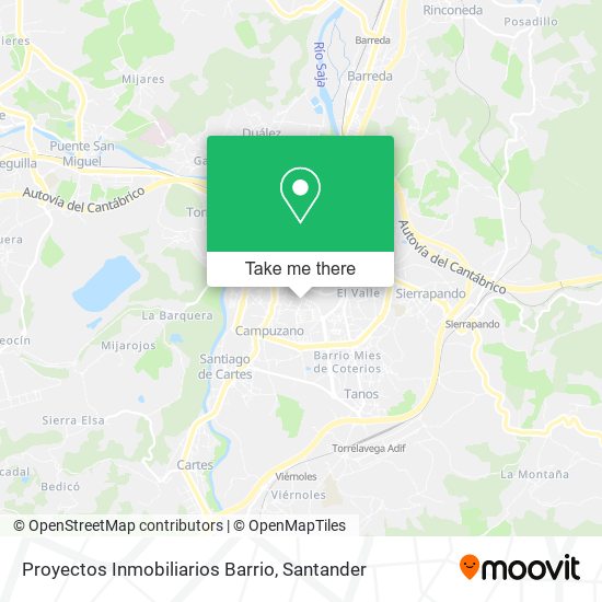 Proyectos Inmobiliarios Barrio map