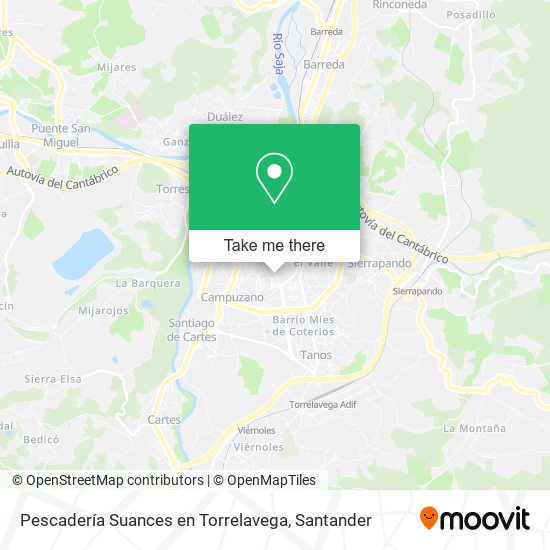 Pescadería Suances en Torrelavega map