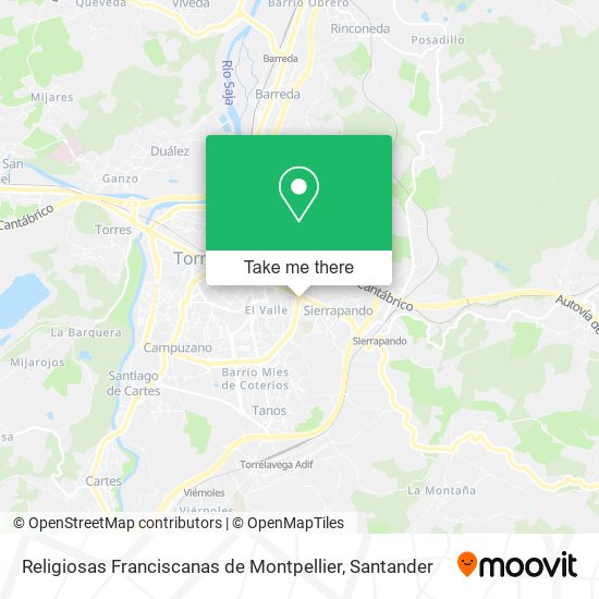 Religiosas Franciscanas de Montpellier map