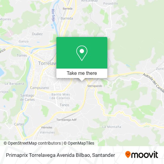 Primaprix Torrelavega Avenida Bilbao map