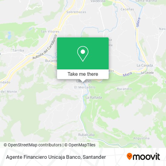 Agente Financiero Unicaja Banco map