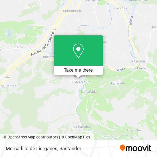 Mercadillo de Liérganes map