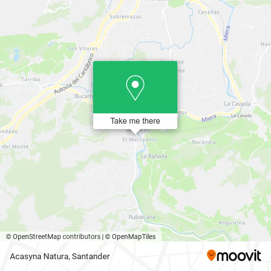 Acasyna Natura map