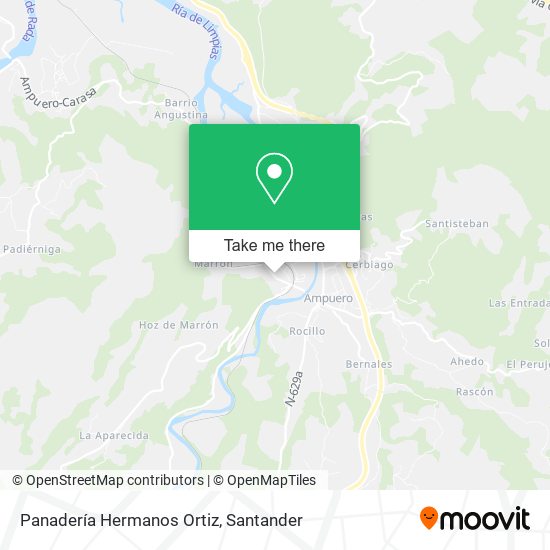 Panadería Hermanos Ortiz map