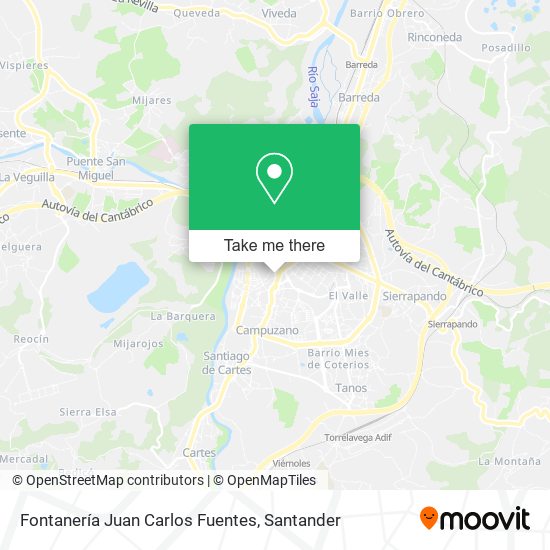 Fontanería Juan Carlos Fuentes map
