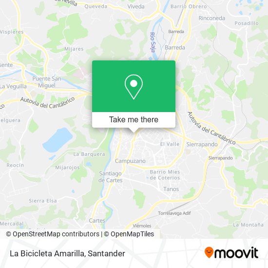 La Bicicleta Amarilla map