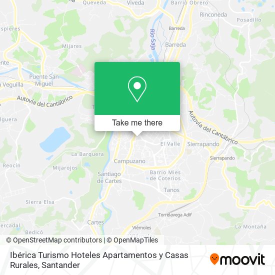 Ibérica Turismo Hoteles Apartamentos y Casas Rurales map