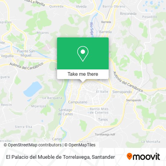 El Palacio del Mueble de Torrelavega map