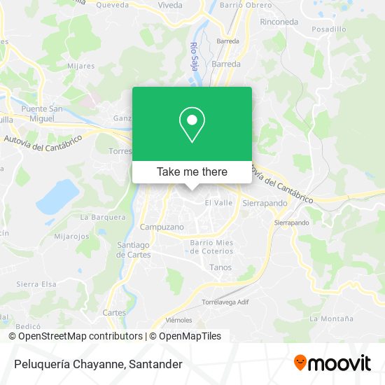 Peluquería Chayanne map