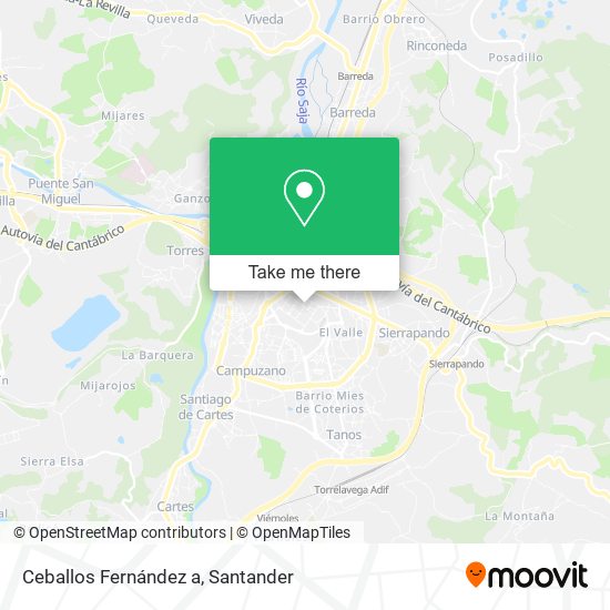 Ceballos Fernández a map