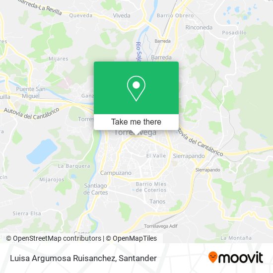 Luisa Argumosa Ruisanchez map