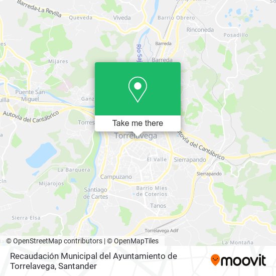 Recaudación Municipal del Ayuntamiento de Torrelavega map